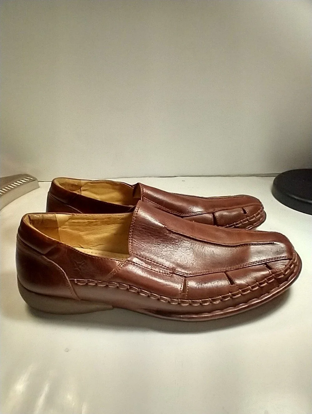 Pikolinos Brown Leather Slip On Casual Comfort Moc Loafers Men's sz 9(43).